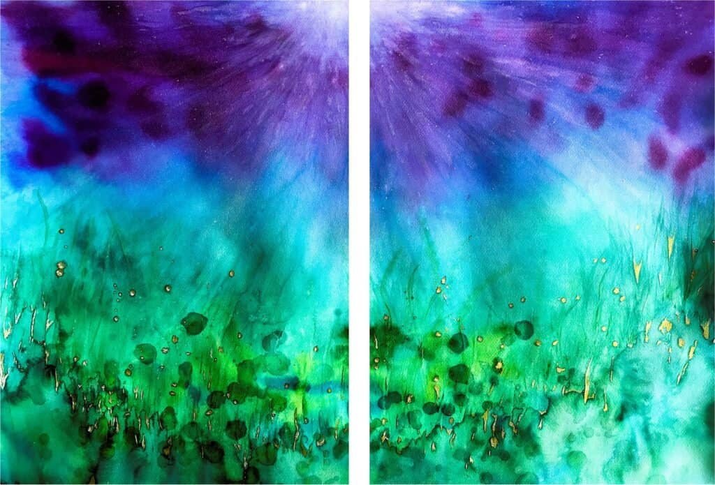 Tranquility's Dream Diptych by Bella St John