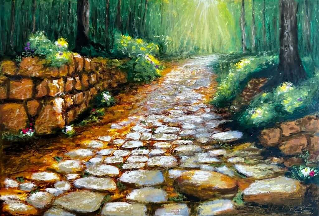 Oil pastel by Ms Bella St John
