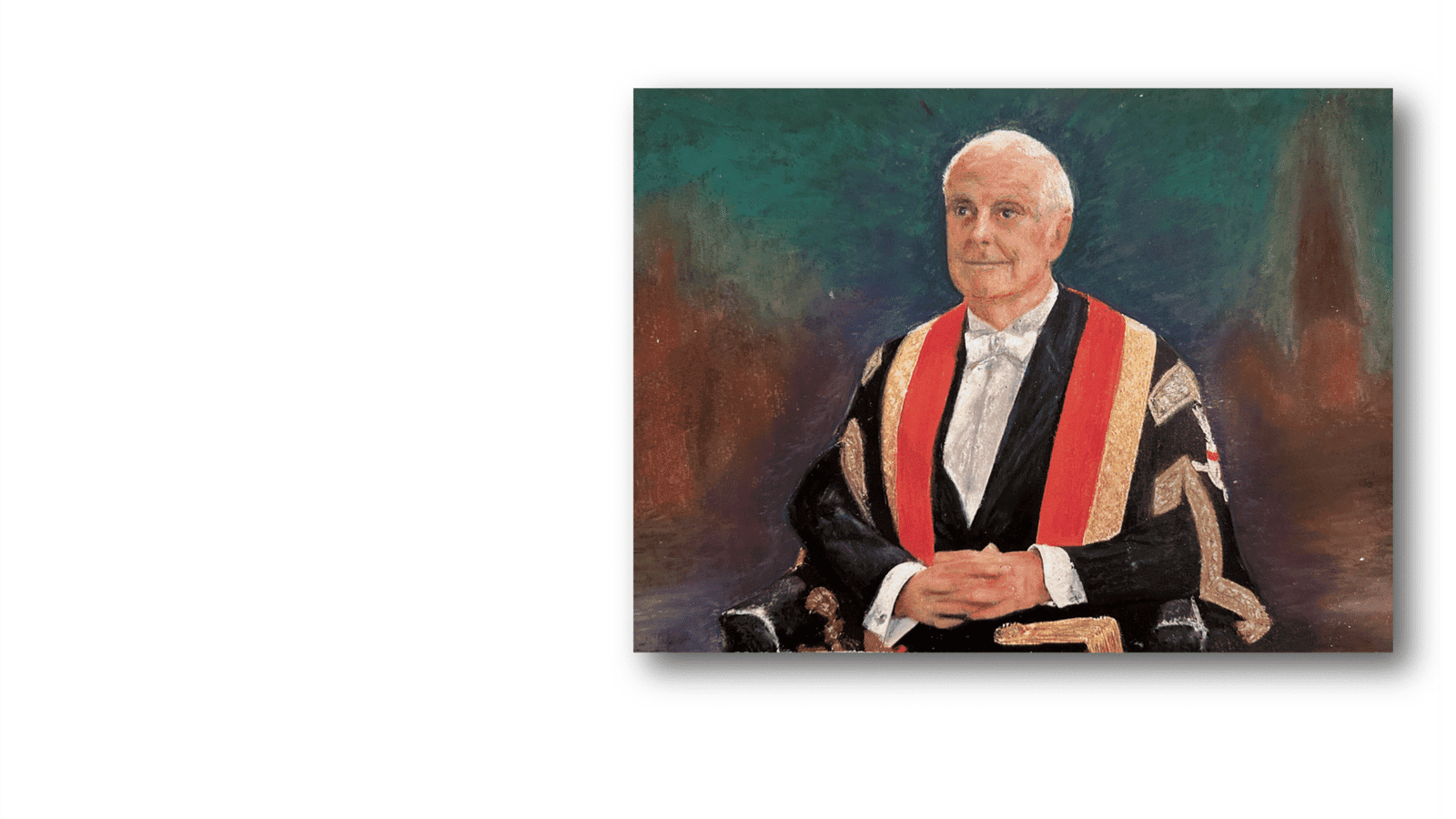 Oil Pastel Portrait - Mr Gyles Brandreth