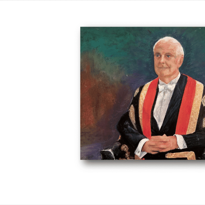 Oil Pastel Portrait - Mr Gyles Brandreth