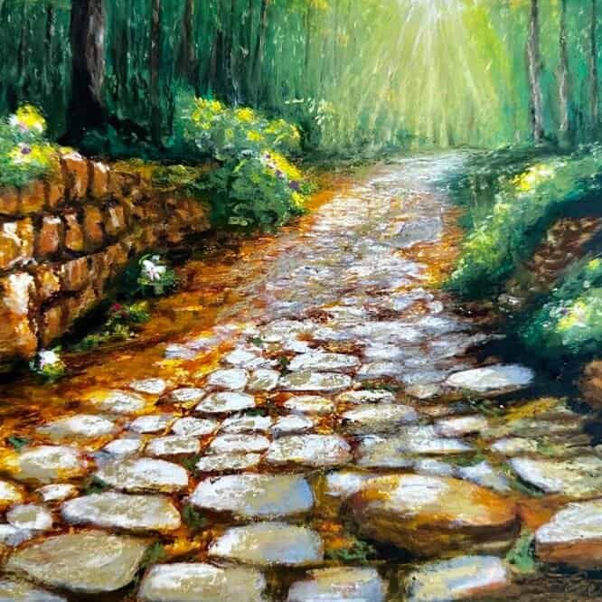 Oil pastel by Ms Bella St John